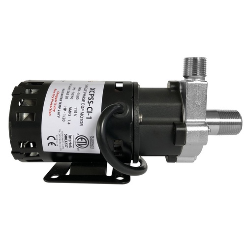 X-Dry Series Chugger Pump (Center Inlet) - Stainless Steel 1/2 in threads