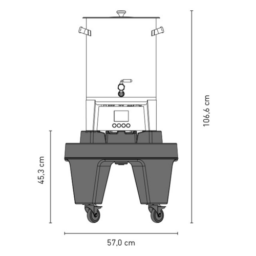 Rolling Base for Speidel Braumeister Electric Brewery - 20 L