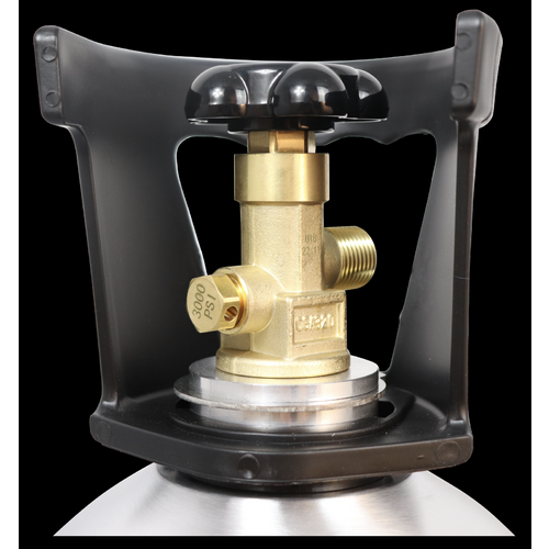 KOMOS® 25 lb CO2 Tank Premium Aluminum New CGA320 Valve US DOT Approved MoreBeer Pro