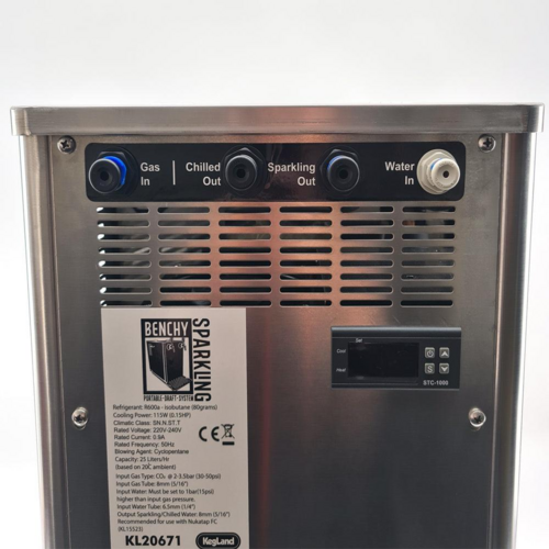 KegLand Benchy Sparkling Countertop Water Carbonator & Chiller