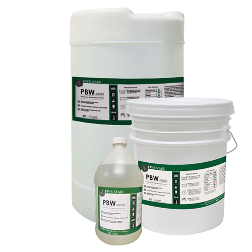 Five Star Liquid PBW Cleaner NonHazardous Alkaline Brewery