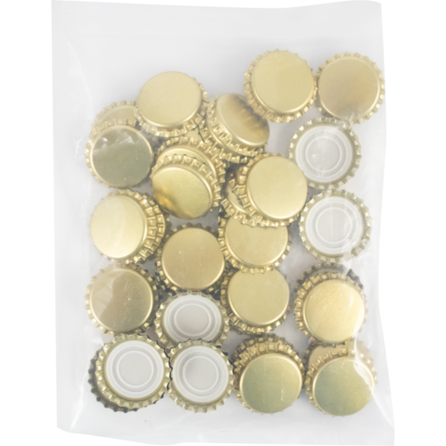 Gold Oxygen Barrier Bottle Caps | 29mm | Magnum Champagne Bottle Crown Caps