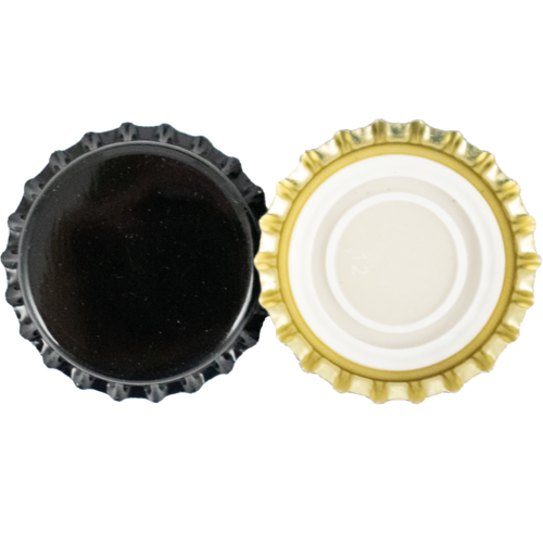 Black Oxygen Barrier Bottle Caps | 29mm | Magnum Champagne Bottle Crown Caps