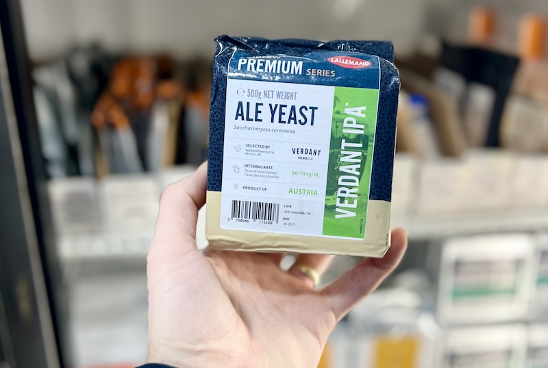 Boxes of Lallemand yeast